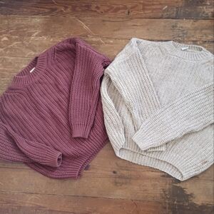 Goumi Organic Cotton Knit Sweaters SIZE 5T-6T